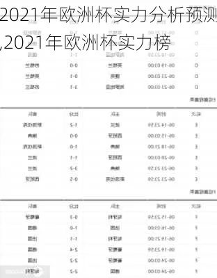 2021欧洲杯数据最新 2021欧洲杯实时数据